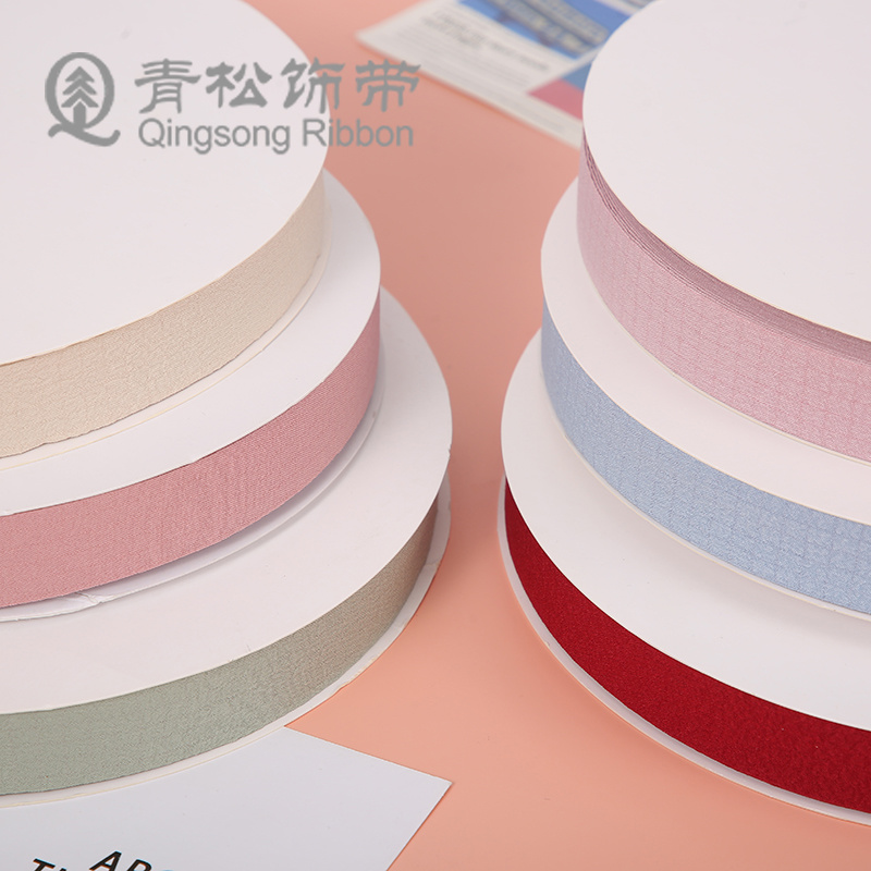 Green pine ribbons, double-sided macaron ribbons, bow ribbons, ribbon cards, DIY through ribbons, children's hair accessories, diy pendants, gift packaging, clothing materials, clothing accessories, lace, flower packaging, ribbon cakes, gift boxes, binding straps details Picture