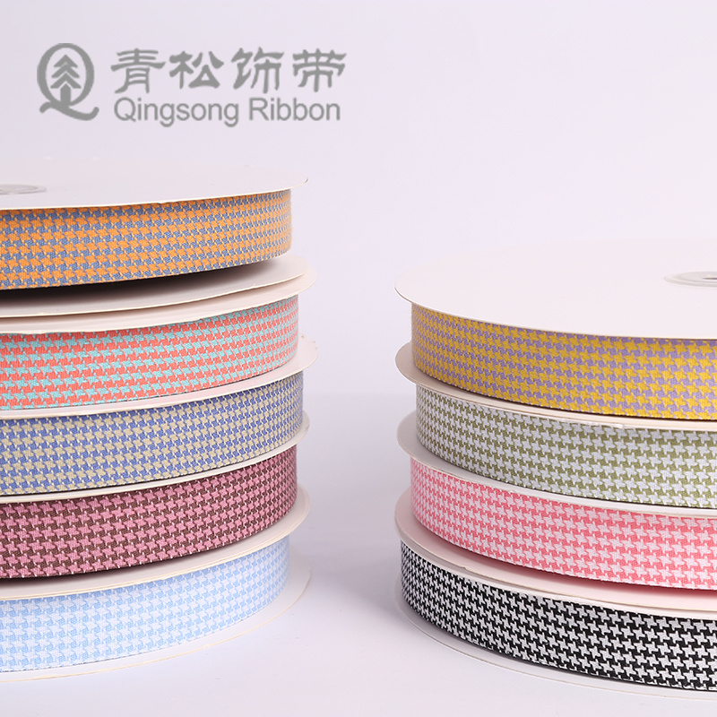 Green pine ribbon, Korean version, colorful thickened checkered webbing, bow, DIY webbing, hair accessory, diy pendant, gift packaging, shoes, flower hat straps, clothing materials, clothing accessories, lace, flower packaging, ribbon, cake, gift box straps details Picture