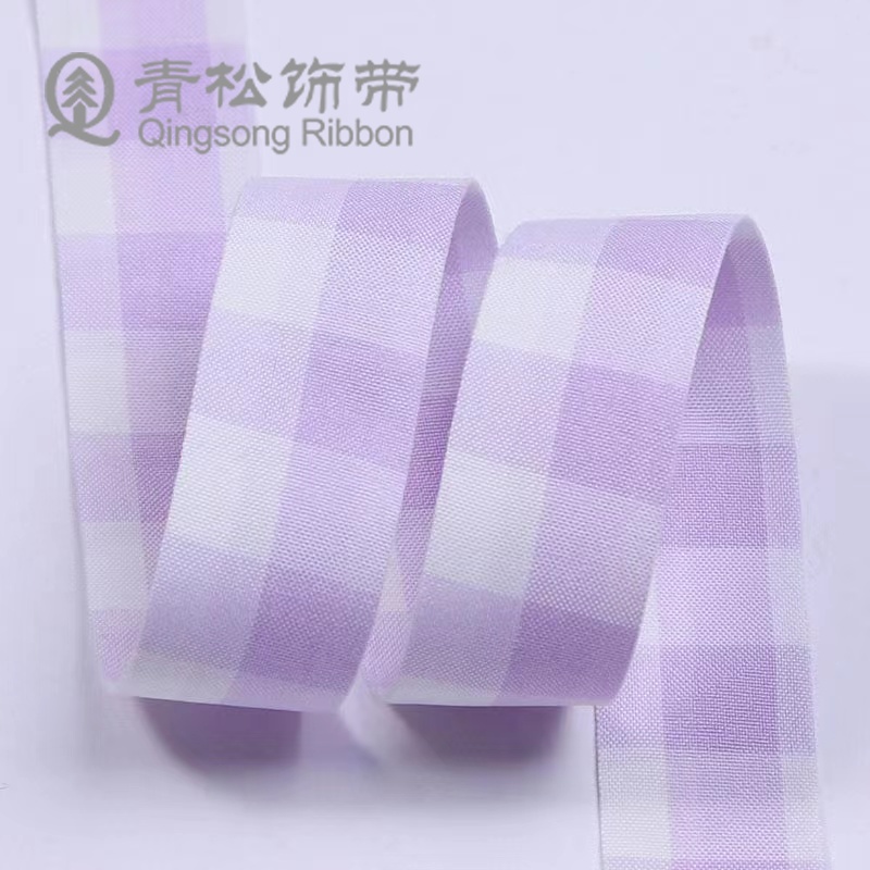 Blue Pine Ribbon Korean Plaid Ribbon Bow Ribbon Diy Ribbon Children's Hair Accessories Diy Pendant Gift Packaging Shoes Flower Hat Ribbon Clothing Materials Clothing Accessories Lace Flower Packaging Ribbon Cake Gift Box Binding Application Scenario