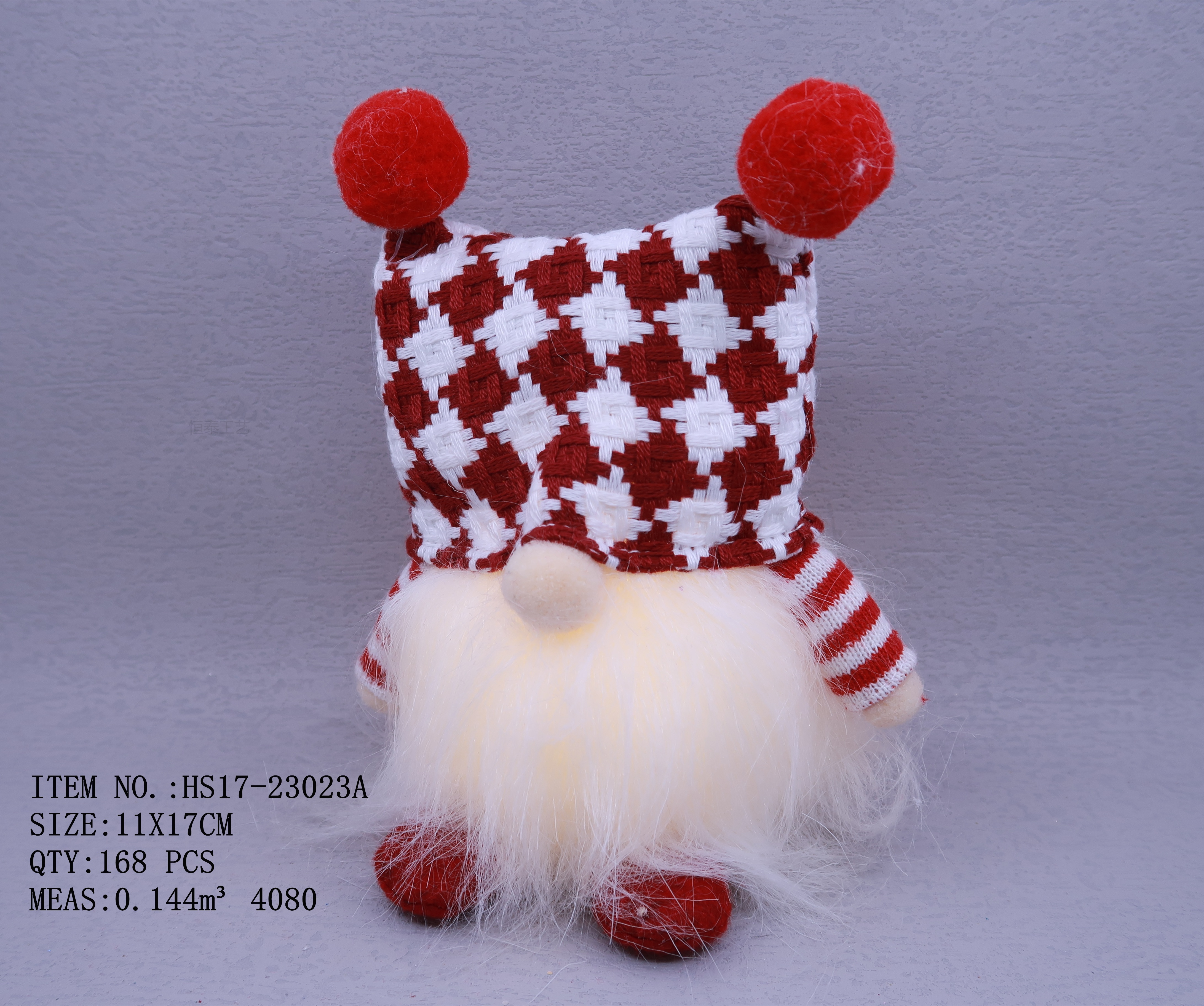 11X17CM Christmas fabric pillow doll decorative item pic 2