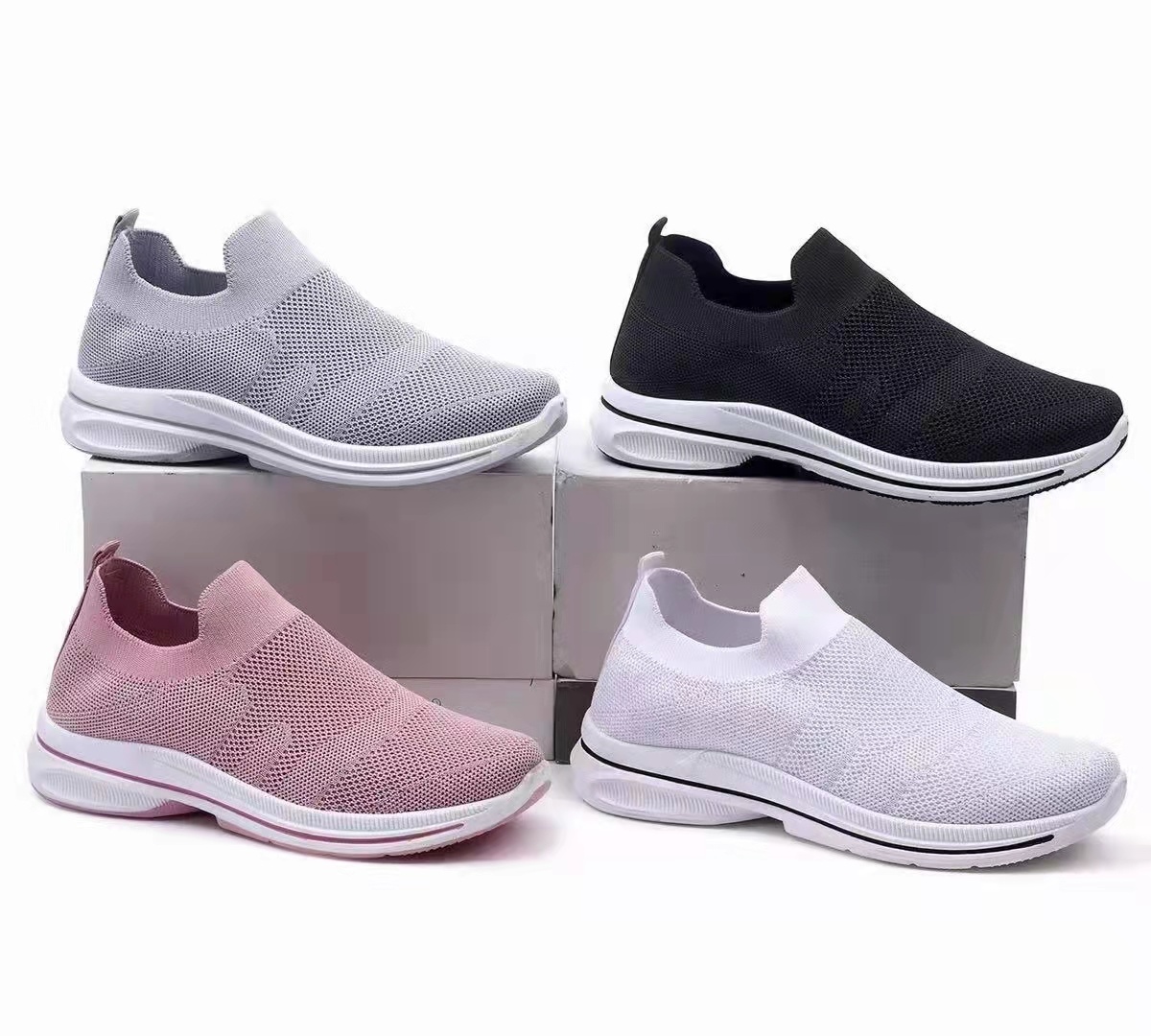 New Feizhi women's shoes, bestsellers, one-step women's shoes, spring trend, breathable and versatile women's shoes, Feizhi soft-soled anti-odor youth sports casual shoes 43794-D1523 details Picture