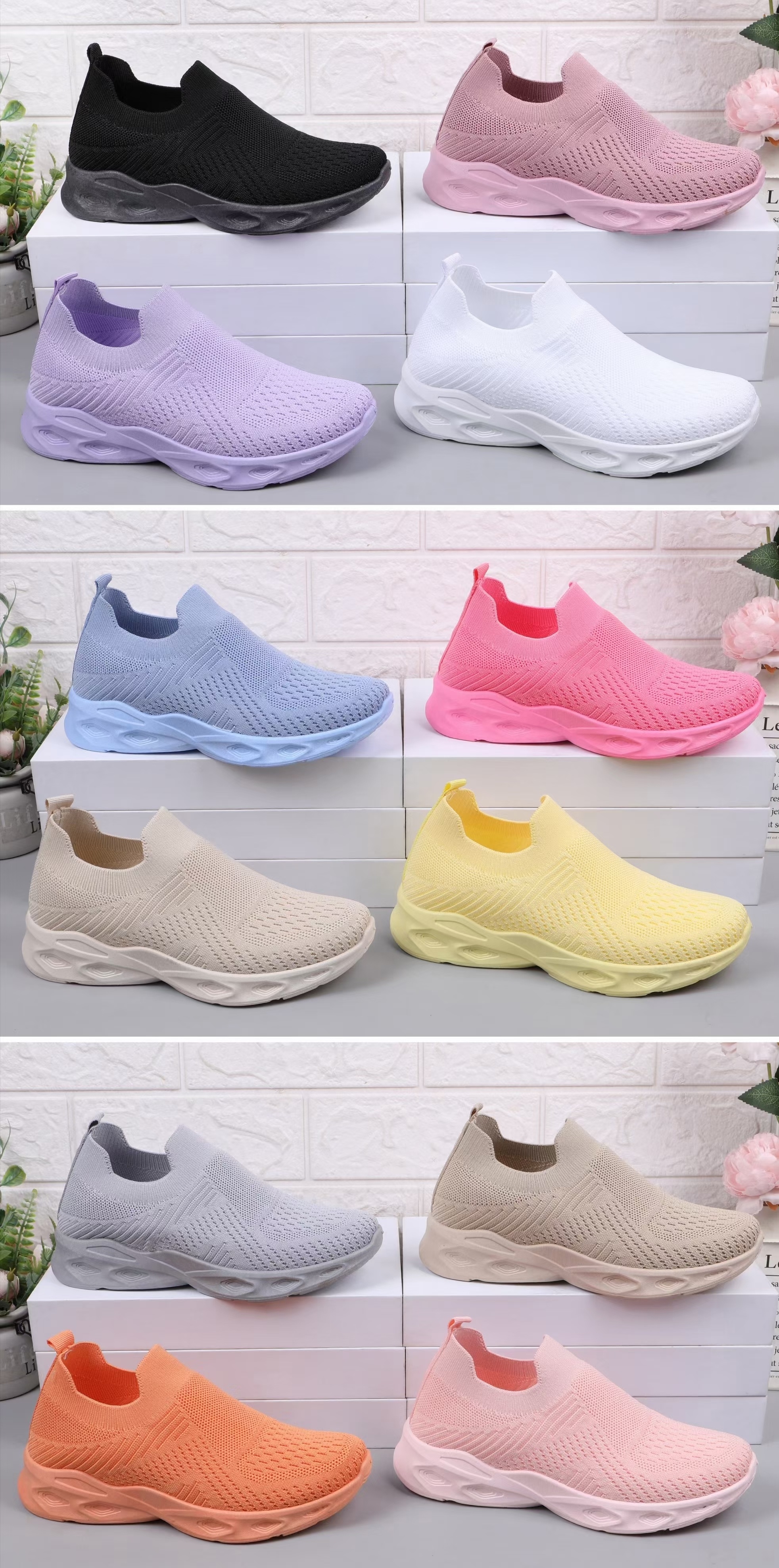 The new Feizhi women's shoes from Must-Win are a bestseller. They are a trendy, breathable and versatile women's shoe for spring. The Feizhi soft-soled anti-odor youth sports and casual shoes are available at 43794-E5323 Specification image