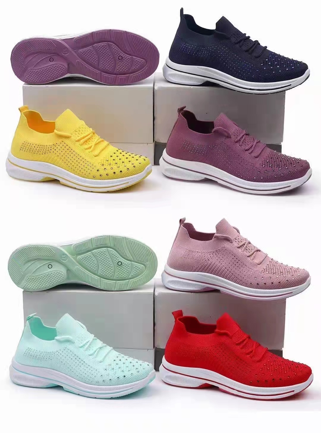 New Feizhi women's shoes, bestsellers, one-step women's shoes, spring trend, breathable and versatile women's shoes, Feizhi soft-soled anti-odor youth sports casual shoes 43794-D1523 Application Scenario