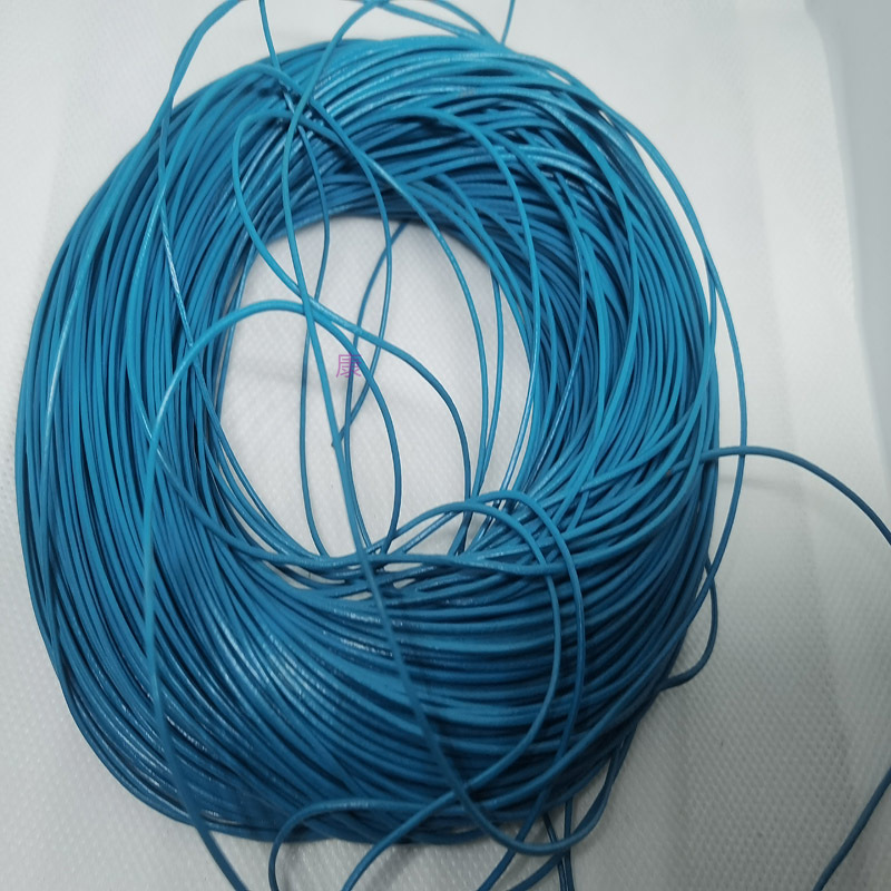 1.5mm sea blue cowhide leather 100 meters can be customized necklace bracelet rope details Picture
