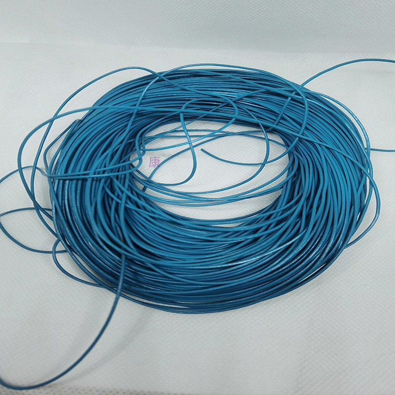 1.5mm sea blue cowhide leather 100 meters can be customized necklace bracelet rope Specification drawing