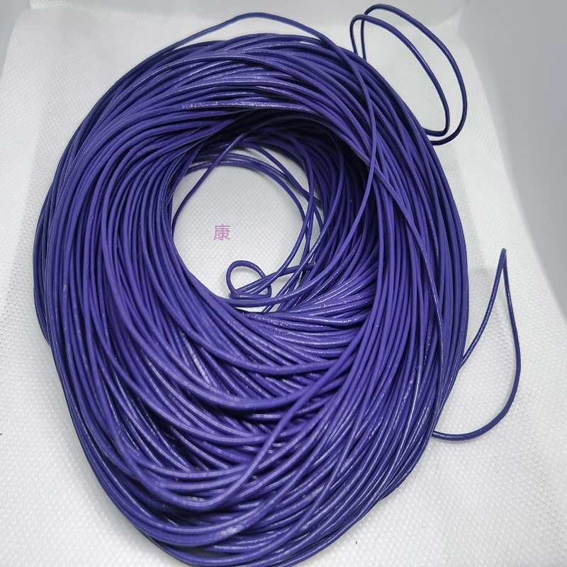 1.5mm light purple cowhide leather 100 meters can be customized necklace bracelet rope Specification drawing