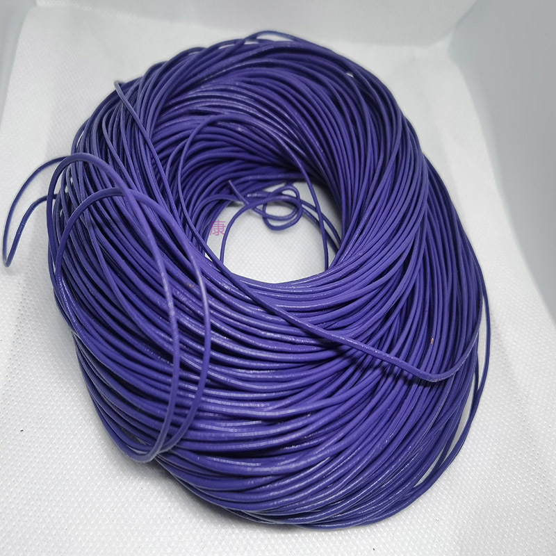 1.5mm light purple cowhide leather 100 meters can be customized necklace bracelet rope Application Scenario