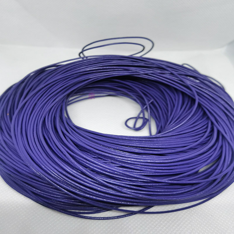 1.5mm light purple cowhide leather 100 meters can be customized necklace bracelet rope details Picture