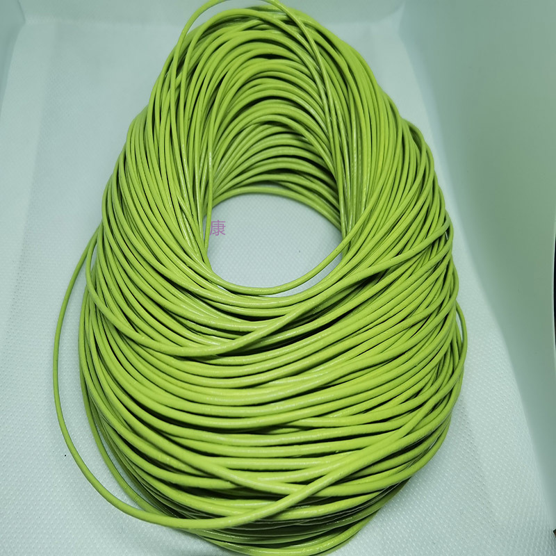 1.5mm light green cowhide leather 100 meters can be customized necklace bracelet rope full figure