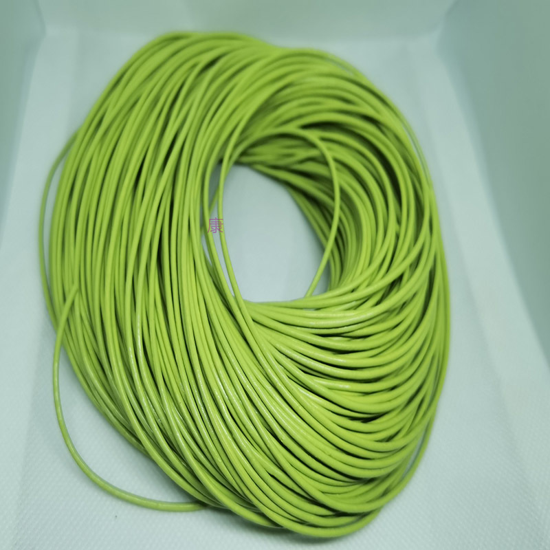 1.5mm light green cowhide leather 100 meters can be customized necklace bracelet rope Specification drawing