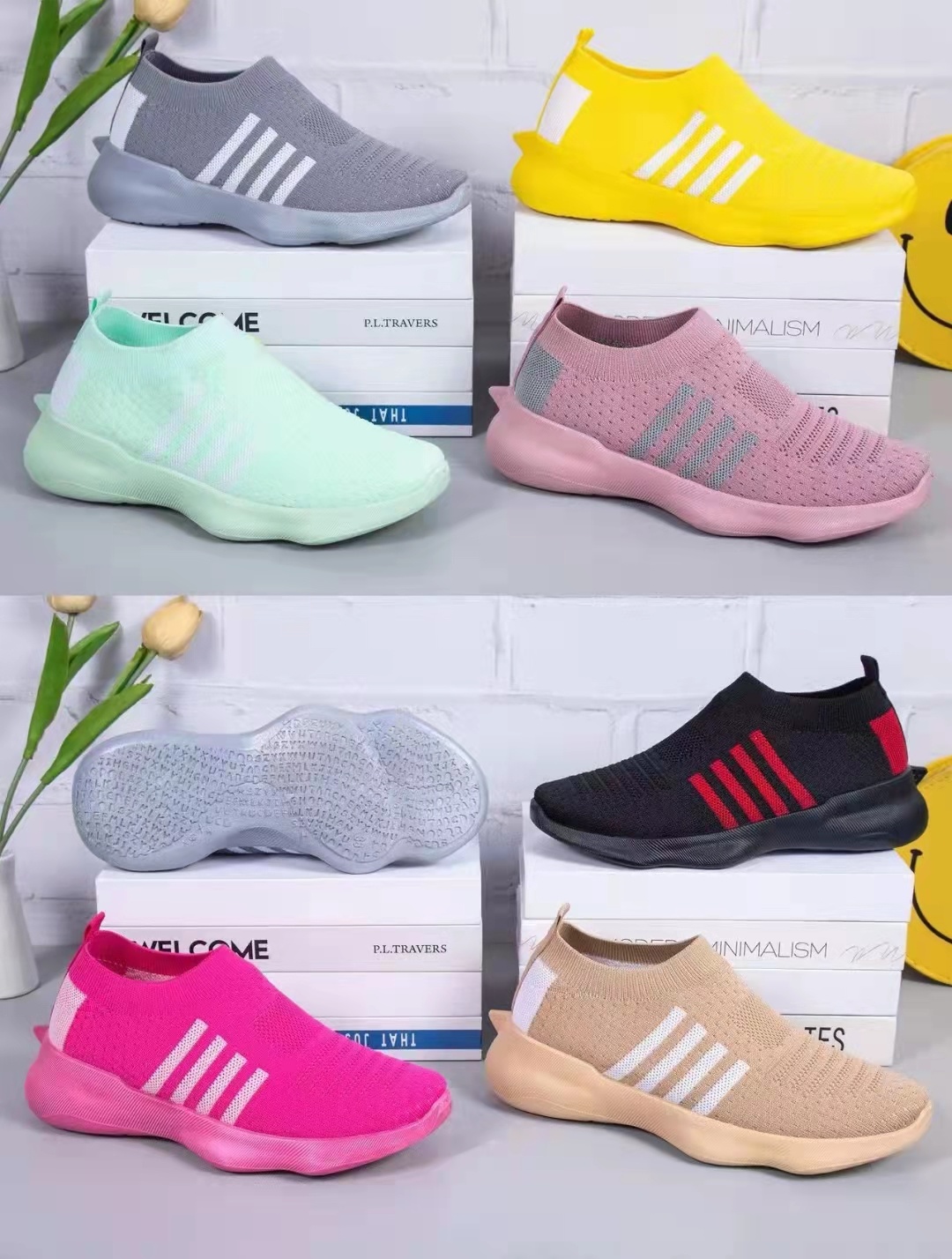 The new Feizhi women's shoes from Must-Win are a bestseller. They are a trendy, breathable and versatile women's shoe for spring. Feizhi soft-soled anti-odor youth sports and casual shoes. 43794-040736
