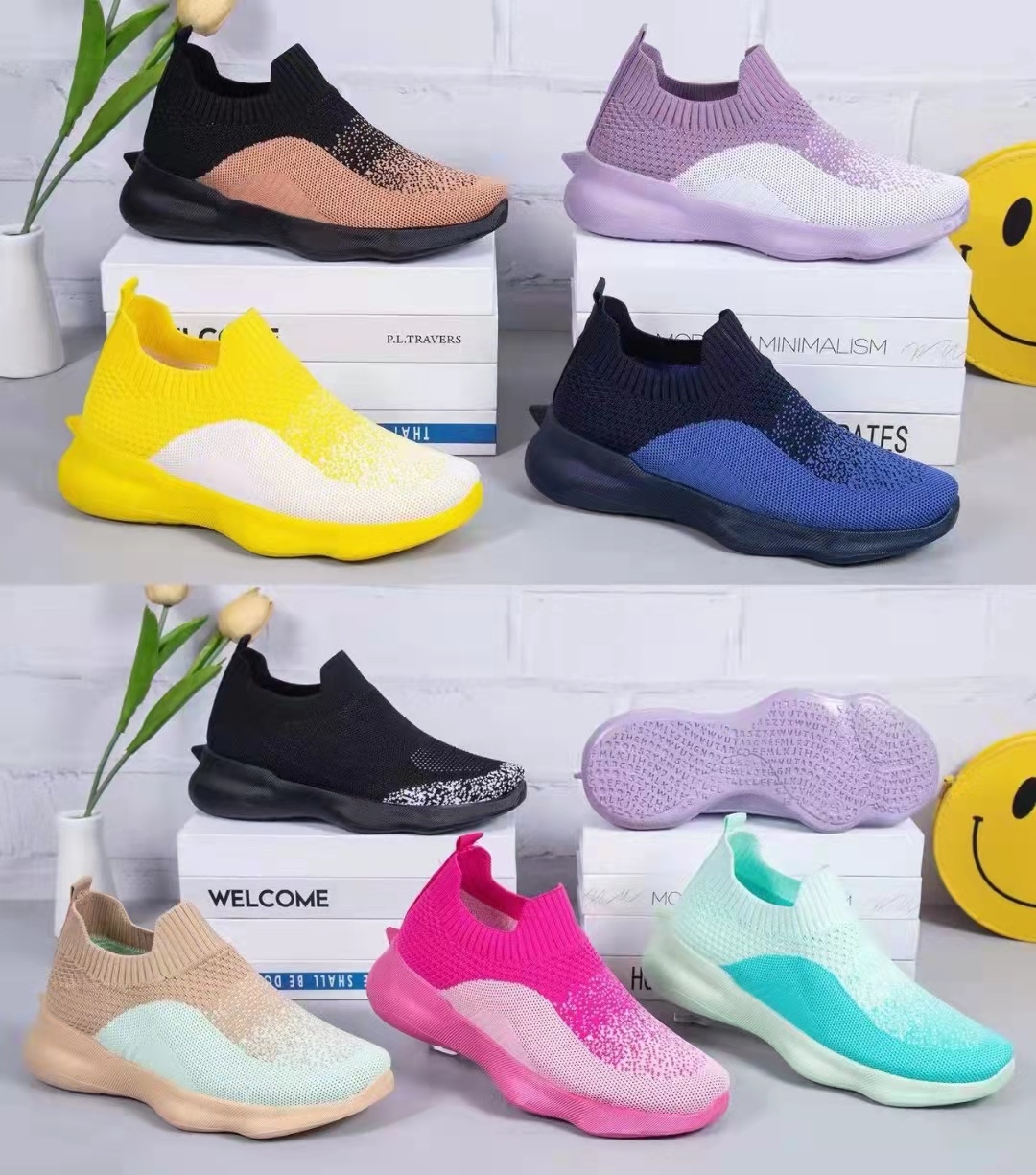 The new Feizhi women's shoes from Must-Win are a bestseller. They are a trendy, breathable and versatile women's shoe for spring. Feizhi soft-soled anti-odor youth sports and casual shoes. 43794-040736 Application Scenario