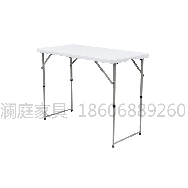Z122SJ多功能折叠桌酒吧桌吧桌户外摆摊折叠桌简易家用培训升降折叠餐桌三挡可调节折叠桌