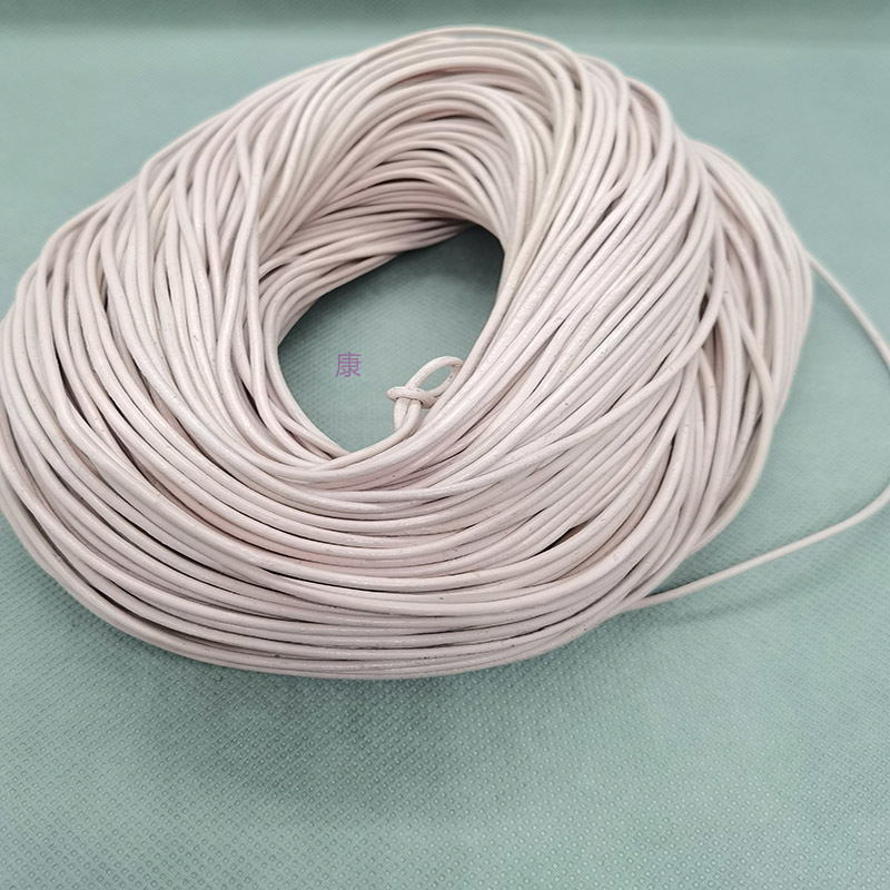 2.0mm light pink cowhide leather 100 meters can be customized necklace bracelet rope full figure