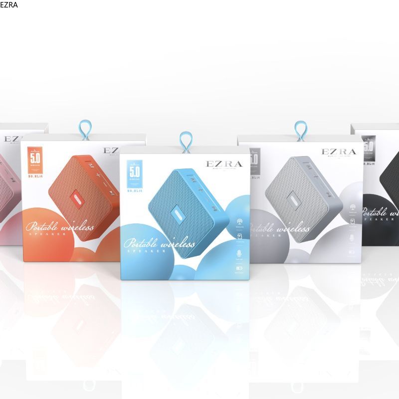 EZRA无线蓝牙音箱迷你创意礼品方块TWS户外便携式插卡迷你小音箱图