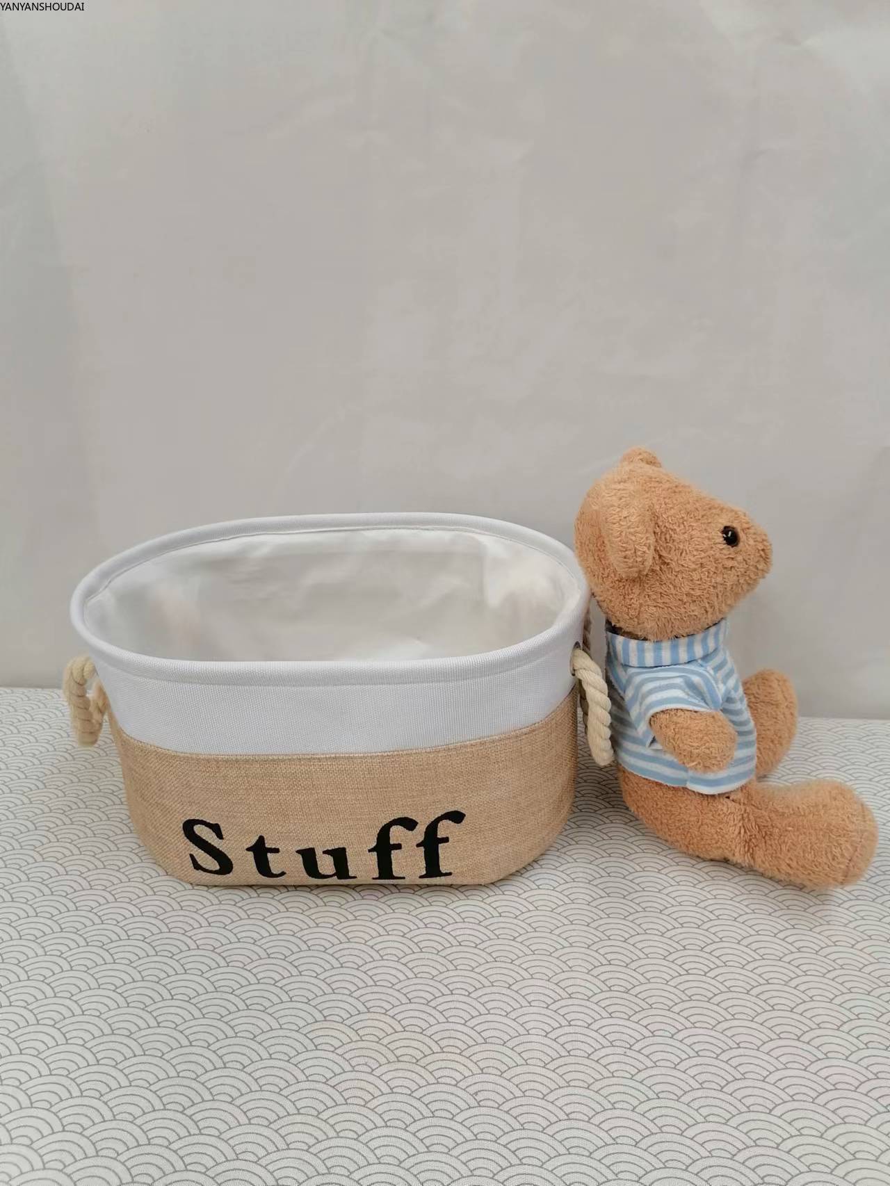 收纳框，脏衣篮，防尘收纳，布艺折叠脏衣篮详情1