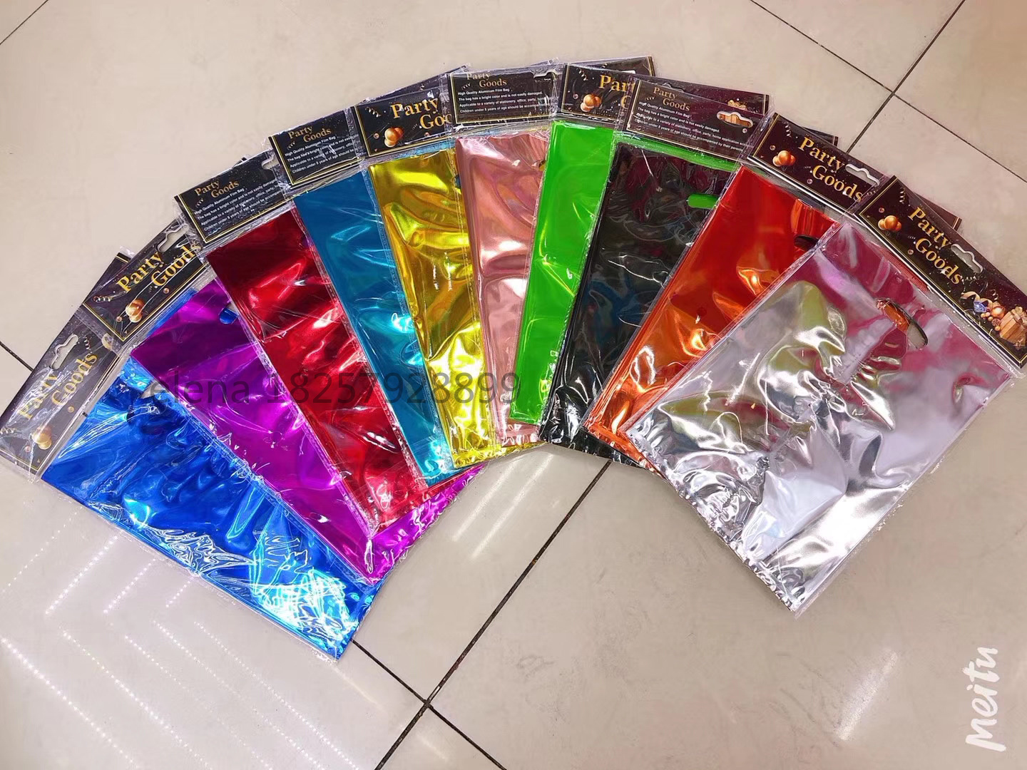 New medium-sized aluminum film packaging plastic gift bag for party children's Day, happy birthday details Picture