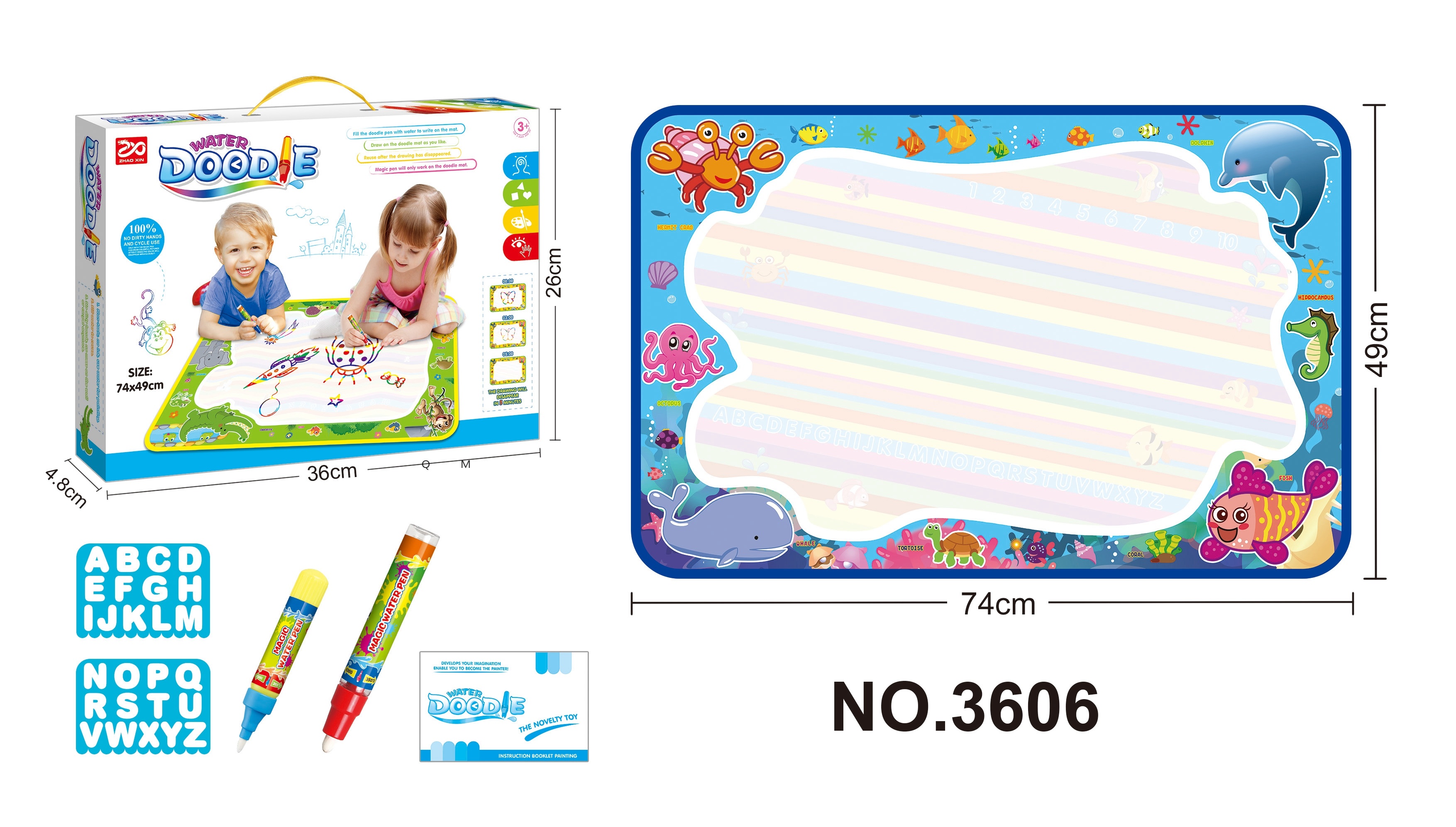 Children's water painting book water repeatedly copy painted graffiti magic painting book