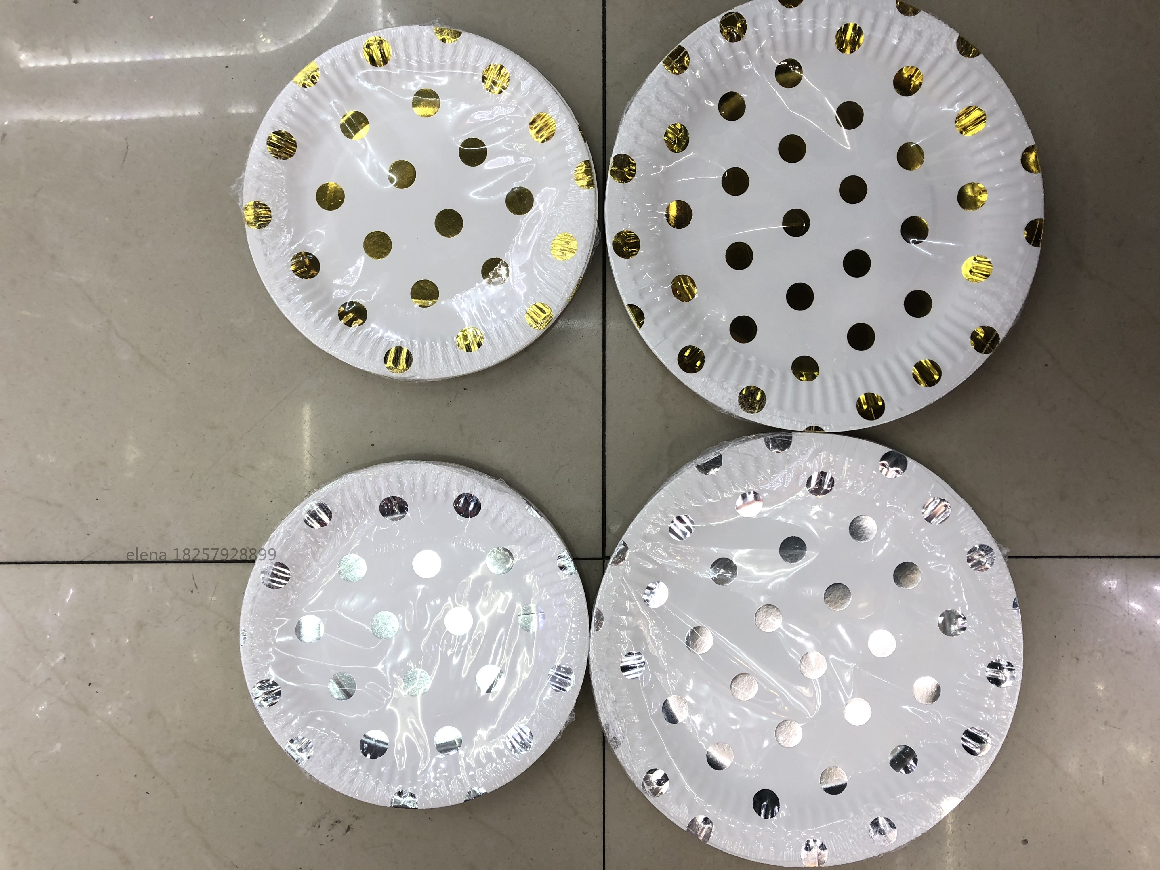 纸盘/烫金/生日细节图