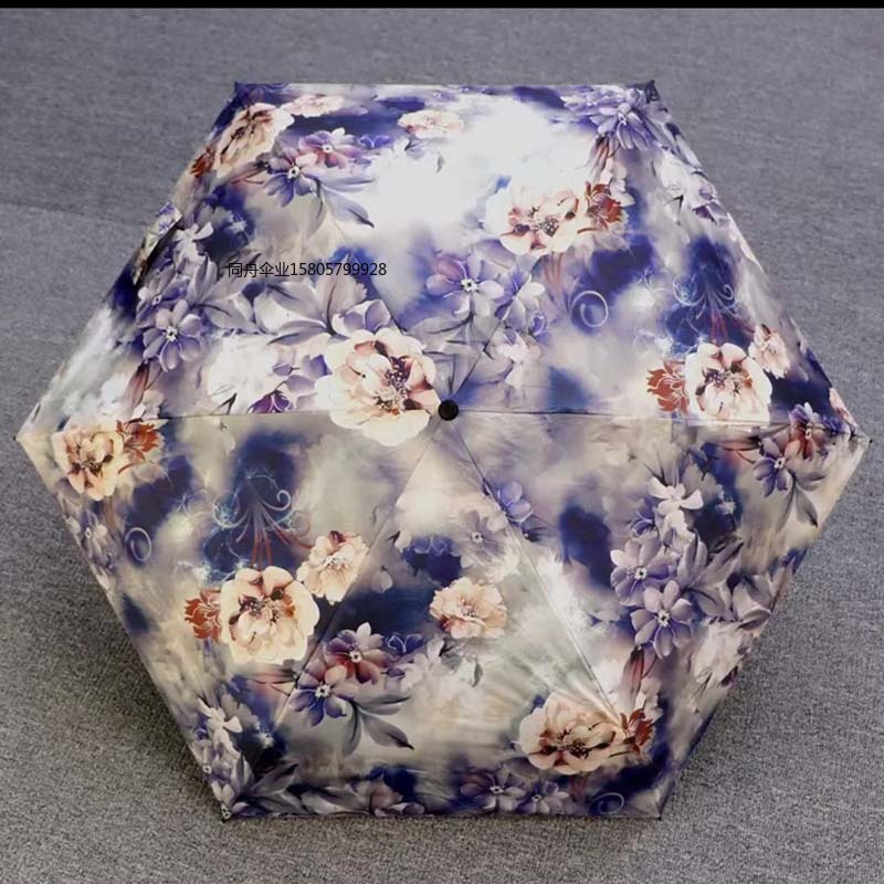 义乌好货雨伞百年同舟伞扁六折小伞巴掌伞黑胶度阳手机伞口袋伞5200慕颜详情3