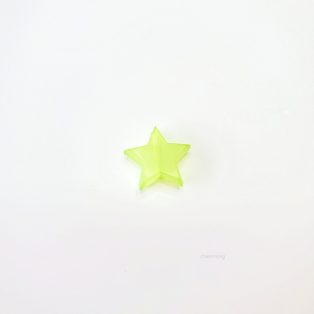 陈明饰品亚克力果冻色直孔五角星散珠diy饰品配件吊坠手链材料详情7