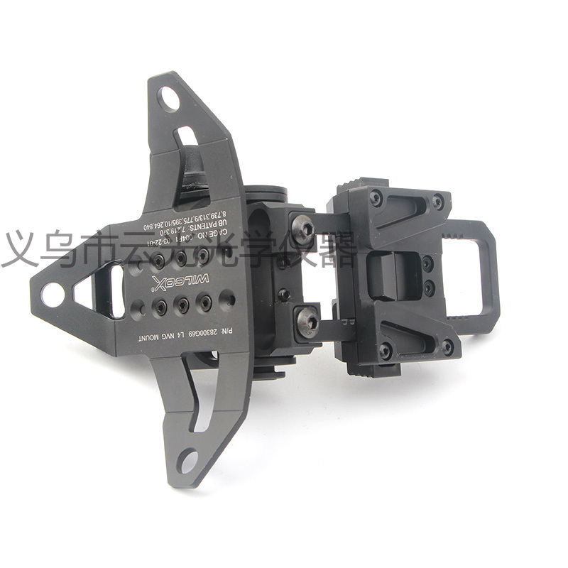 全金属抗震战术头盔三角固定支架折叠链接器夜视仪支架详情6