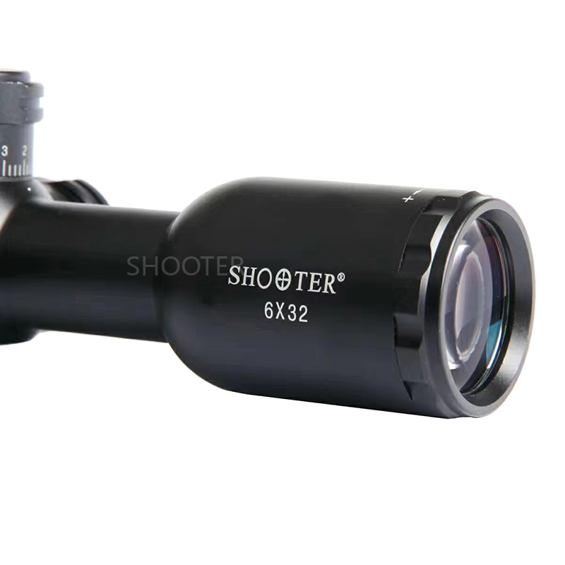 射手SHOOTER 6X32AOE短款定倍瞄准器带灯带锁望远镜详情6