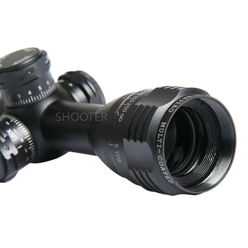 射手SHOOTER 6X32AOE短款定倍瞄准器带灯带锁望远镜详情5