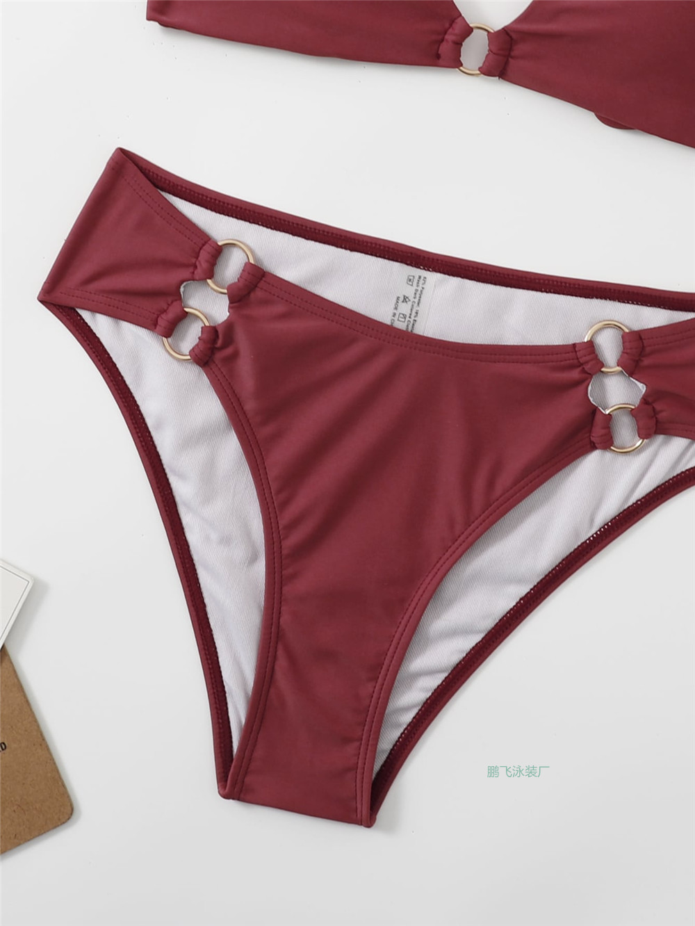 2208厂家批发新款亚马逊分体泳衣比基尼纯色欧美性感跨境Bikini三点外贸泳装纯色外单游泳衣女工厂直销2022详情9