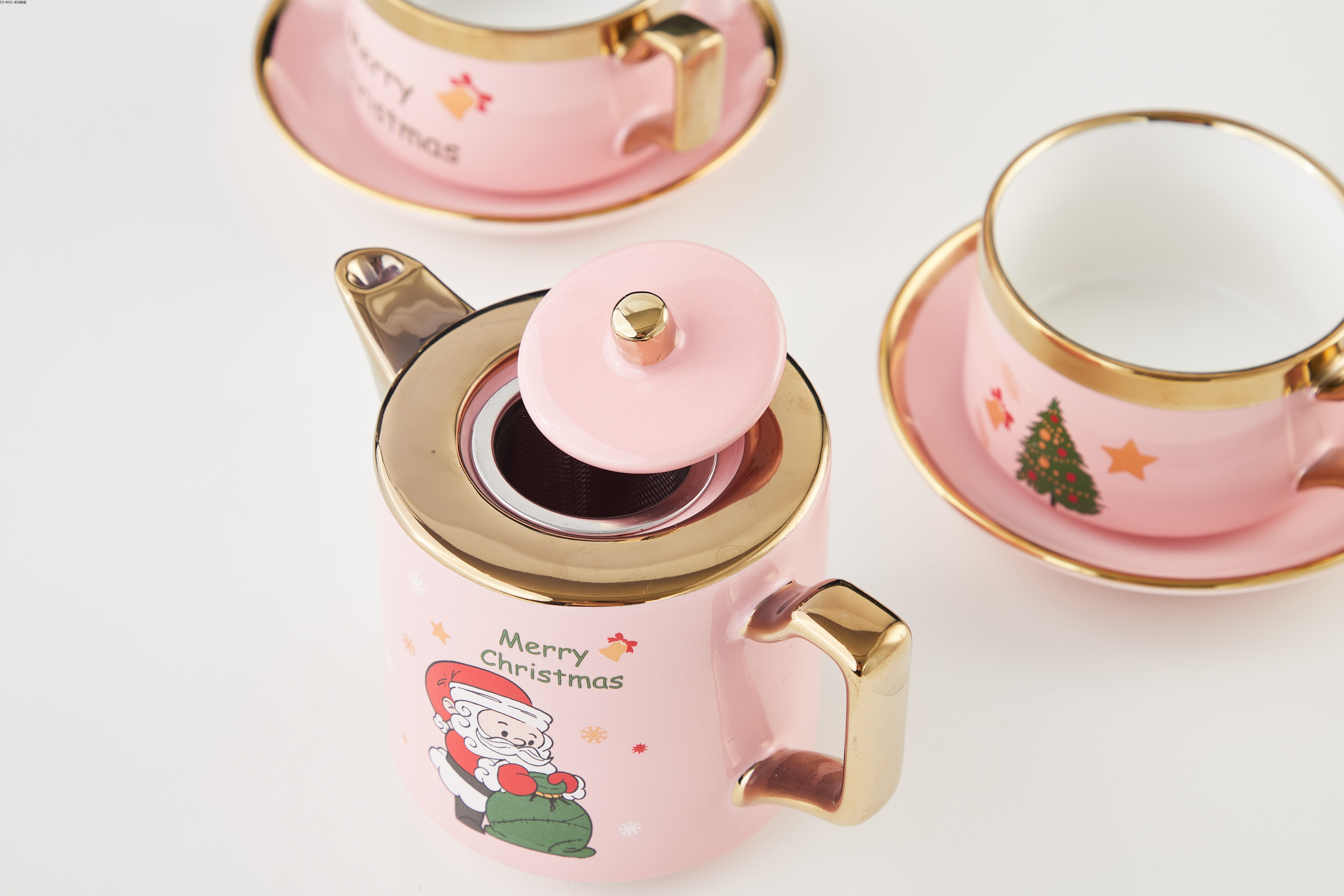 北欧式陶瓷茶壶杯子水杯整套杯圣诞老人茶具茶杯套装客厅家用送礼卓洽022详情6
