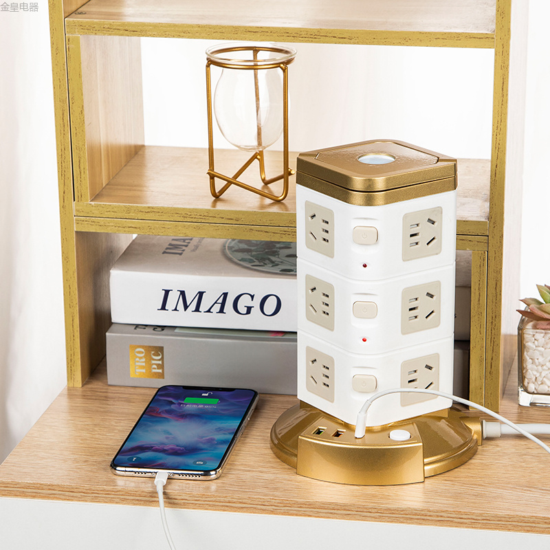 办公立式手提塔形PD快充 南美洲墨西哥 秘鲁 外贸出口   USB  TYPE-C充电 彩盒 装 TC口插座 排插 插板详情12