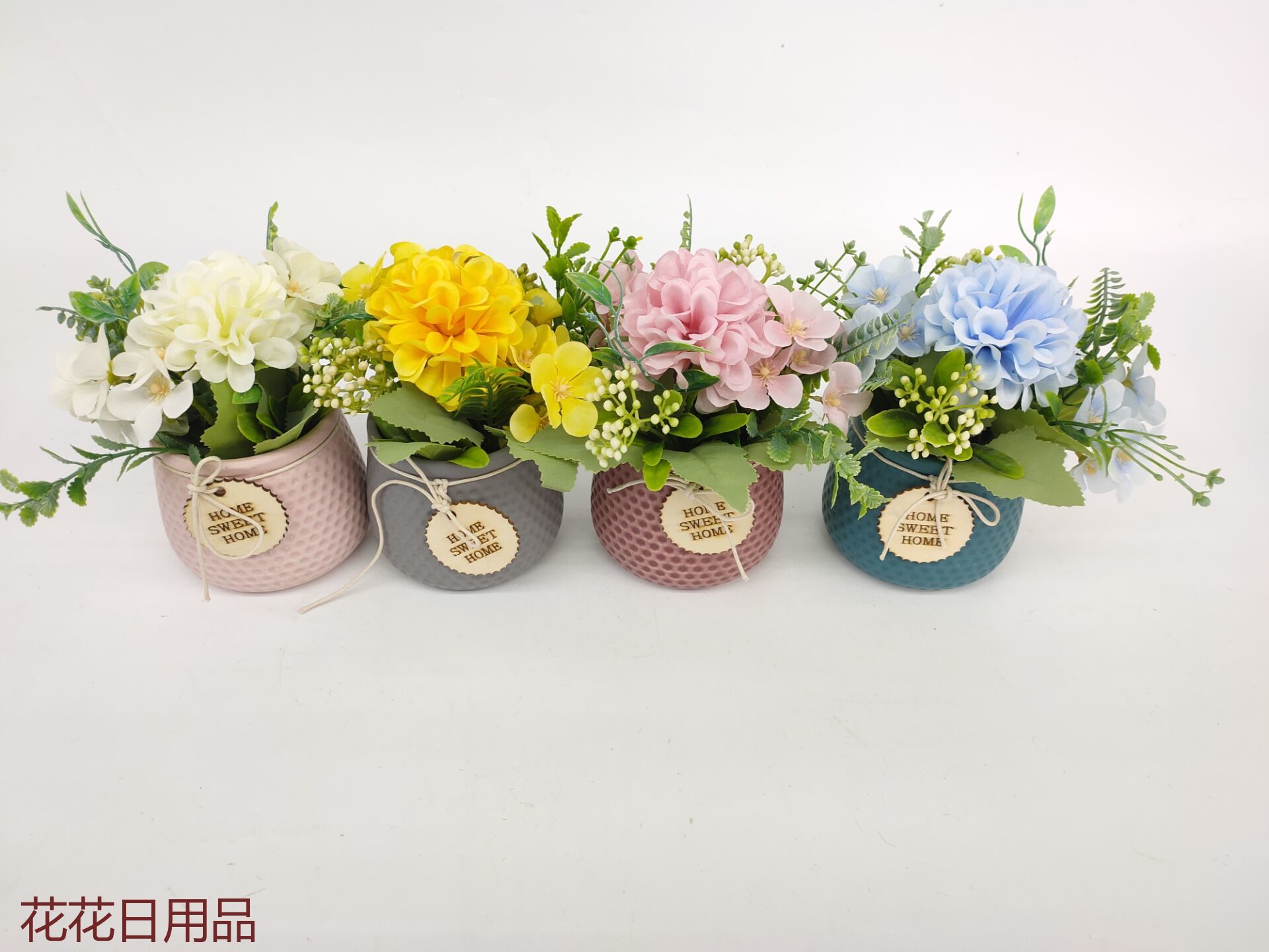 仿真花假花盆景陶瓷盆小花办公室餐厅客厅等摆件品详情1