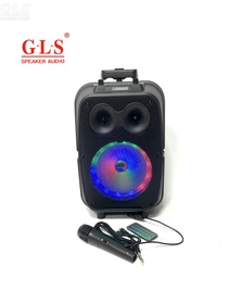 ZQS8120 single 8 "pull bar portable speaker portable Bluetooth wireless audio radio wired mic