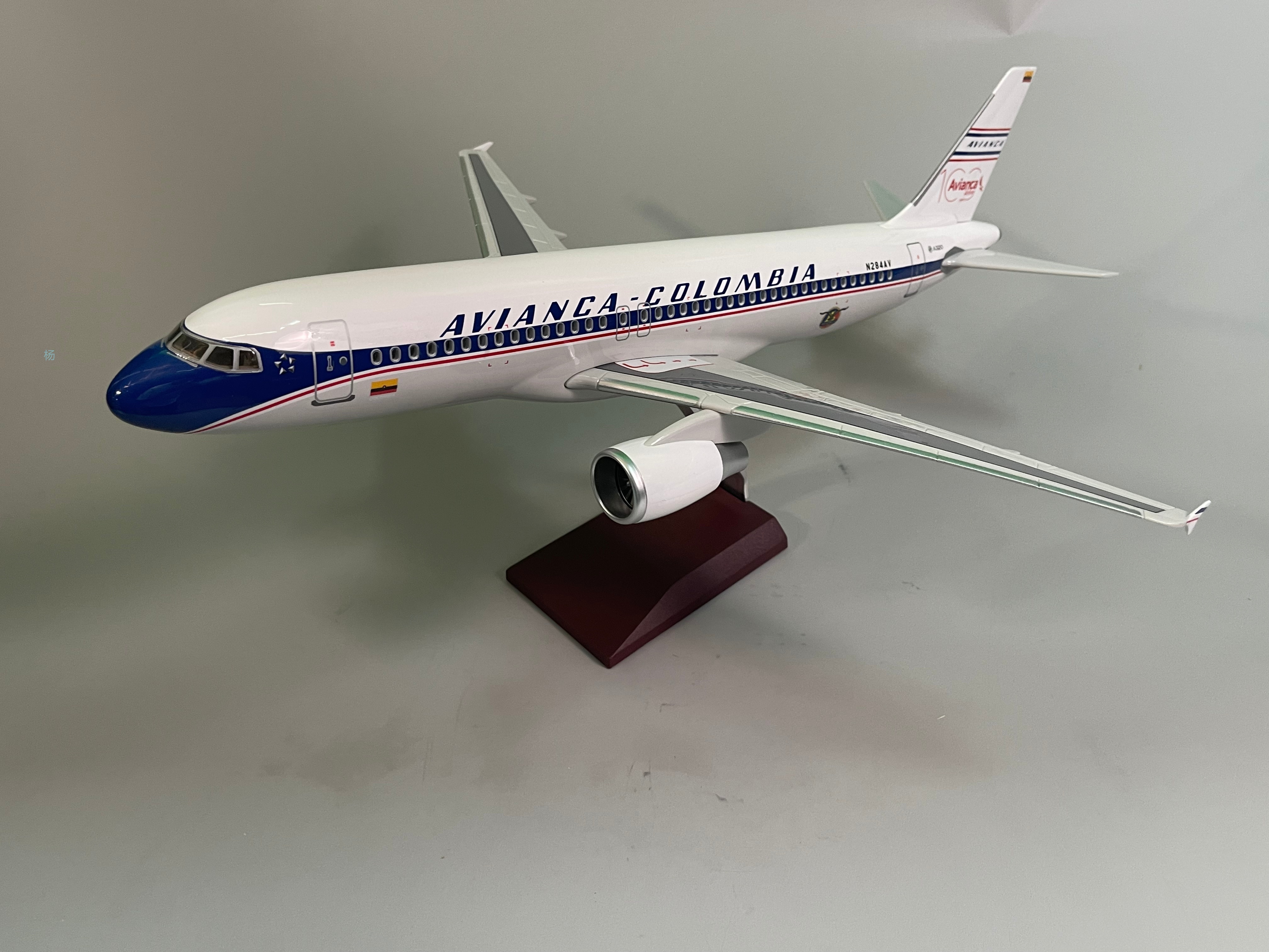 飞机模型（A320哥伦比亚航空100周年纪念版）仿真飞机模型 ABS合成强化树脂飞机模型 航空模型 杨柳模型玩具详情2