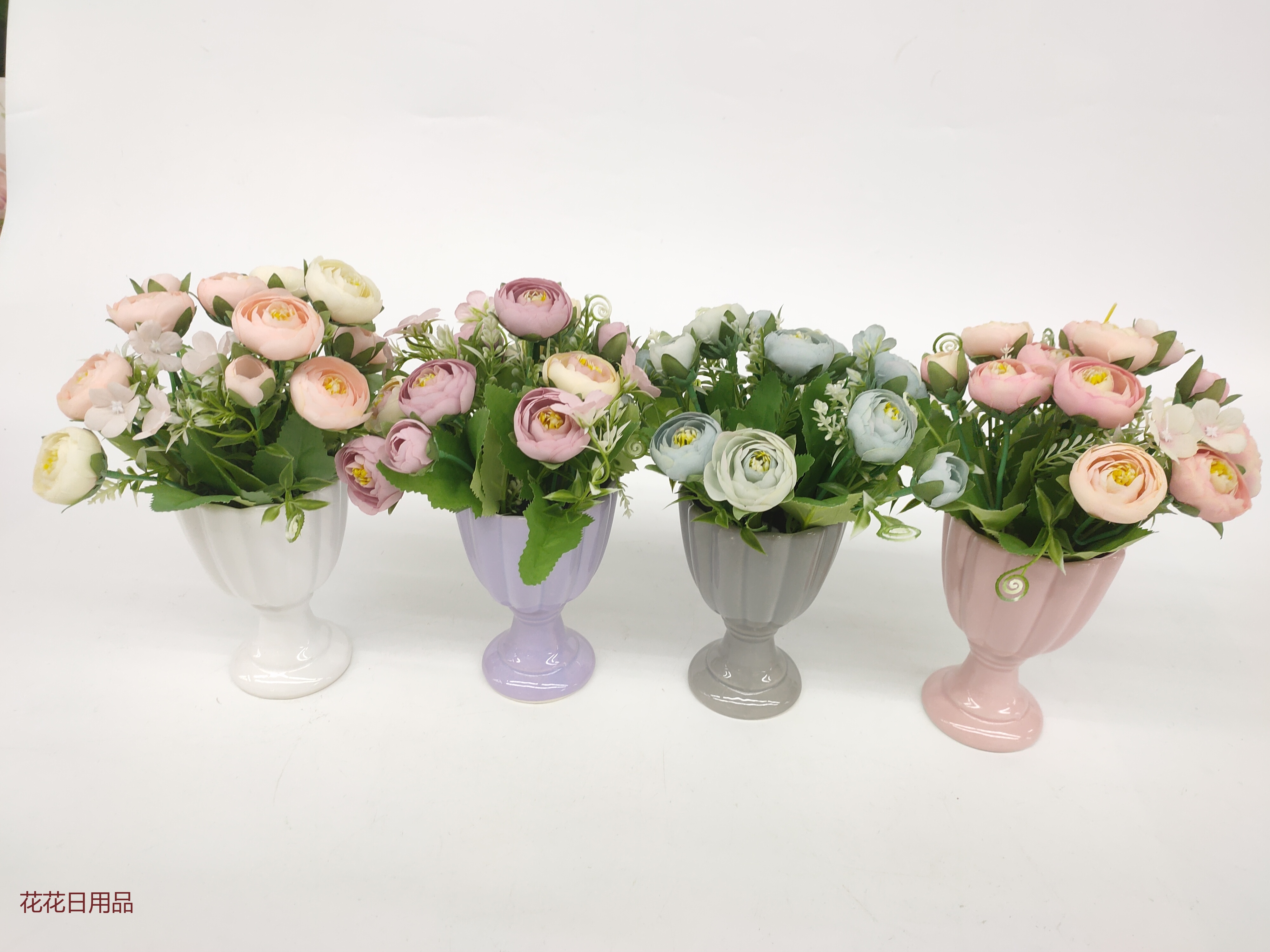 仿真花假花盆景陶瓷瓶小花苞餐厅客厅办公桌等摆件品详情1