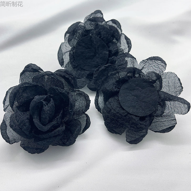 Jian Xin J579 Accessories, Korean-style fringed flowers, handcrafted fabric flower buds, diy shoe flowers, rose flowers, hair clips, accessories, and clothing accessories Item Picture