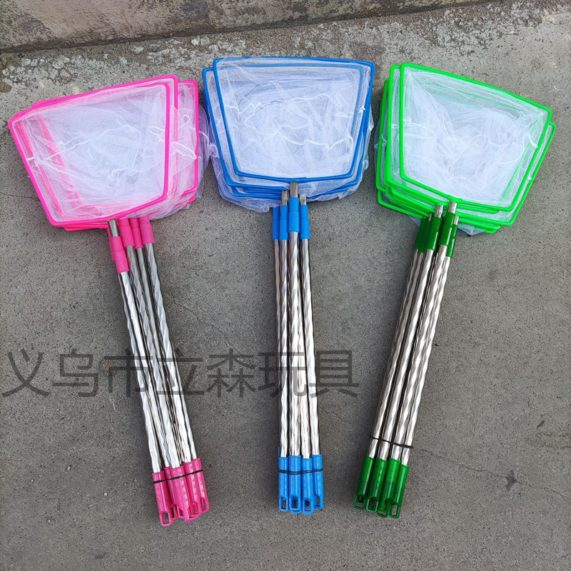 104cm square telescopic fishing net in mixed colors details Picture