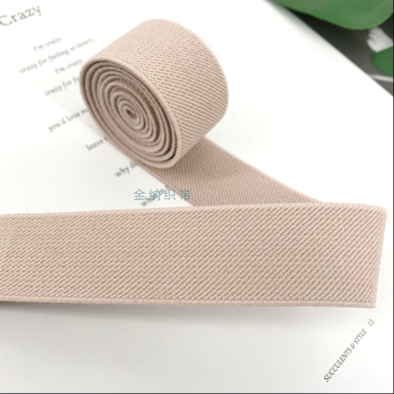 3.8Cm Double-Sided Thickened Twill Wide Elastic Pants Skirt Belt Elastic Cow Band Elastic Elastic Waistband Elastic Elastic Waistband Application Scenario