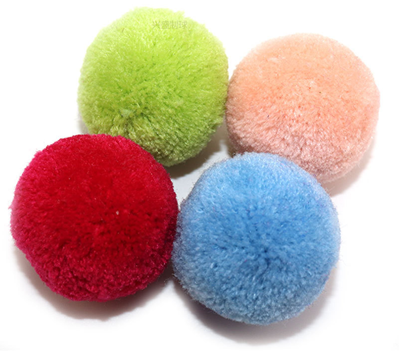 2.5cm cashmere wool ball, polyester ball, colored wool ball headwear, wool ball keychain, plush ball pendant pic 5
