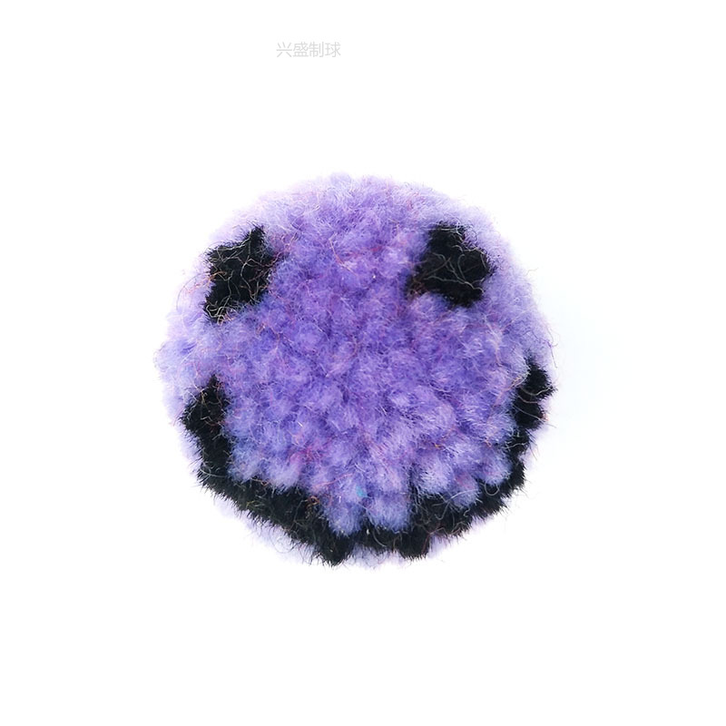 3cm儿童卡通笑脸毛球球开司米小毛球毛绒球毛线球棒球帽服饰配件详情2