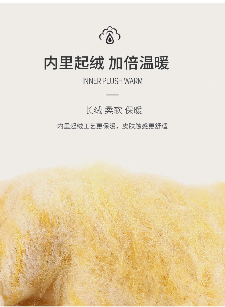 日系秋冬爆款羊毛撞色毛线针织手套复古提花加绒骑车触屏保暖手套详情5