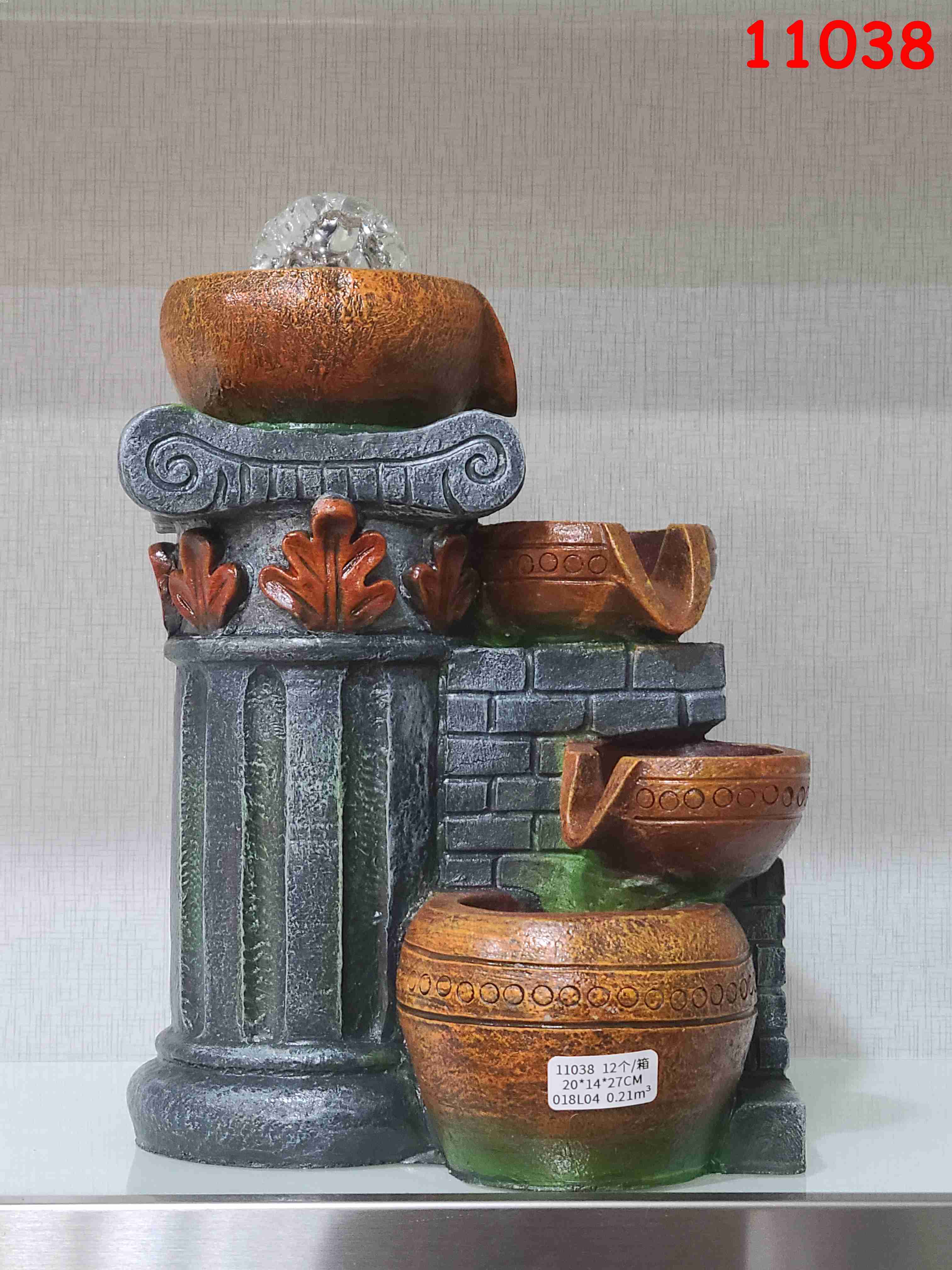 Shui Yun crafts rockery fountain water decoration tabletop bonsai living room decoration interior decoration resin crafts (wholesale) SY11038 thumbnail