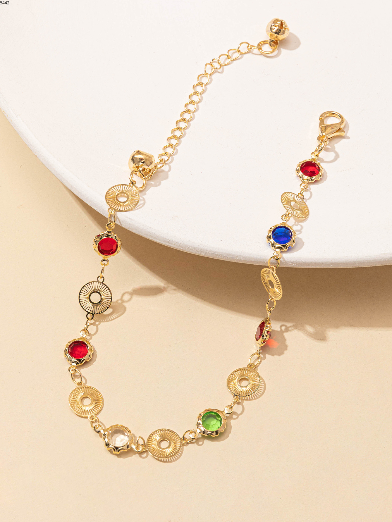 蝴蝶玻璃圆圈字母手链女ins小众设计女生高级感送女朋友生日礼物jx034聚新饰品详情4