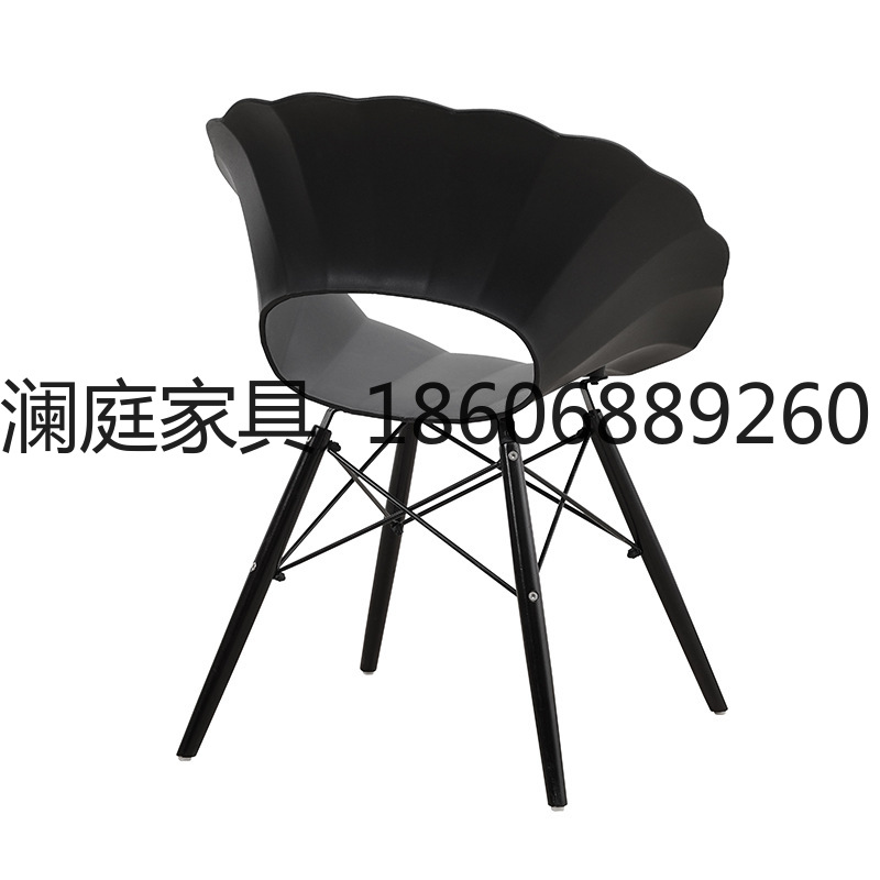 ins网红花朵椅设计师化妆椅北欧餐椅家用现代简约小户型塑料椅子详情图3