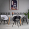 ins网红花朵椅设计师化妆椅北欧餐椅家用现代简约小户型塑料椅子图