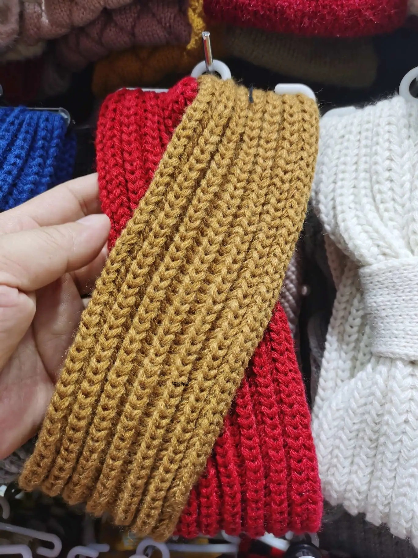 Knitting headband pure color simple daily sports with high elastic headband manufacturers direct sales of all kinds of wool hair band series products. thumbnail