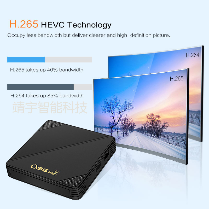 Q96 PRO Android 10.0 Network TV Set-top BOX, amlogic 4K TV BOX, Export TV Box pic 6