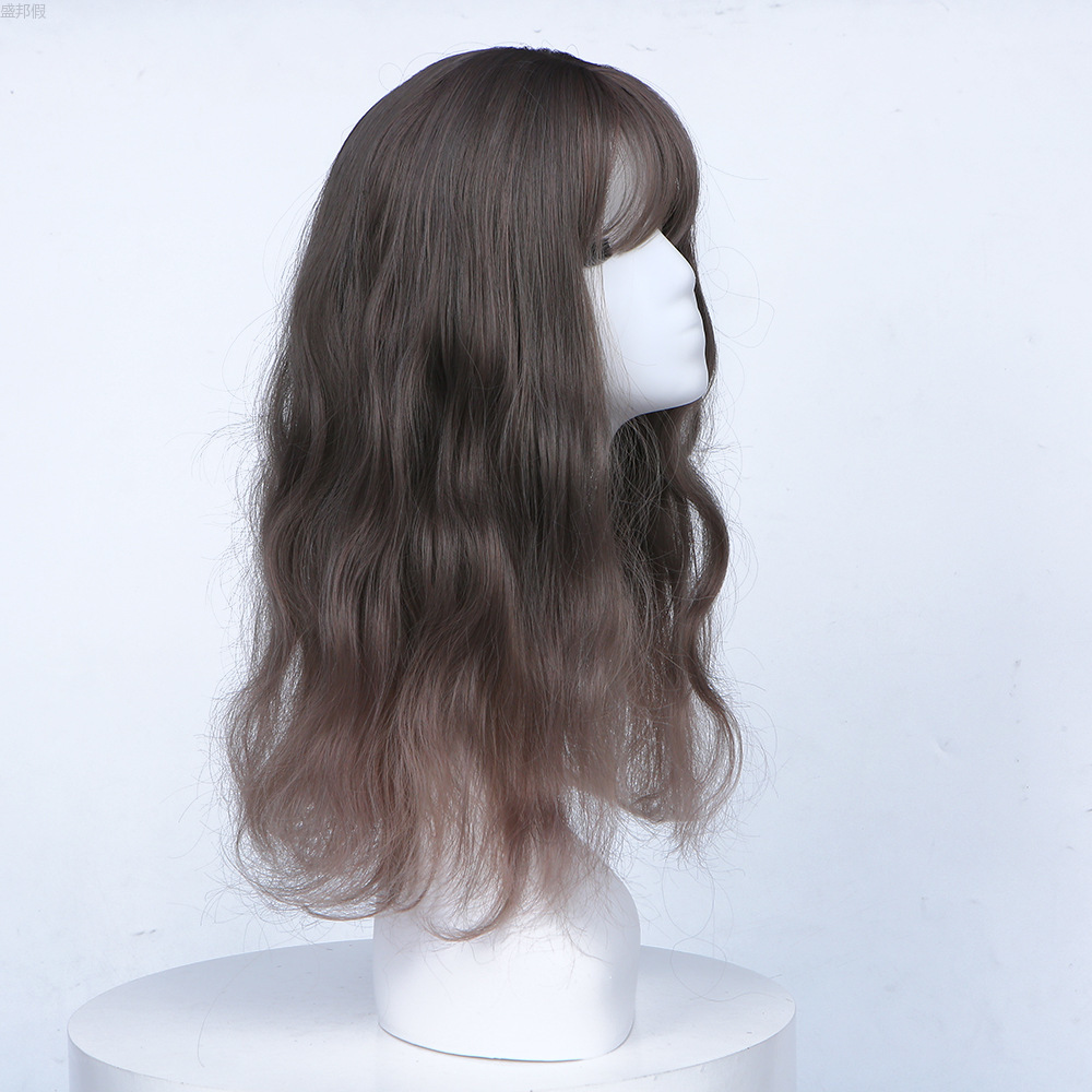 The new wig features short hair, fluffy woolen curls, natural medium hair and curly hair, and a lifelike, natural and fluffy face pic 3