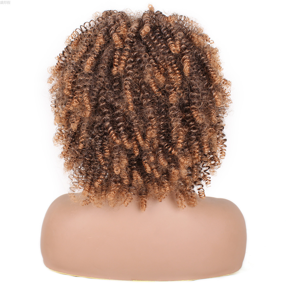 假发 欧美假发女冰丝发带小卷发短款headband short curly wig详情5