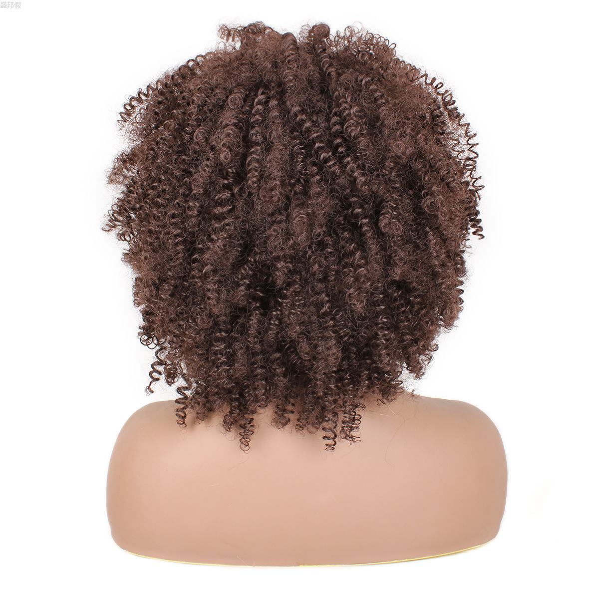 假发 欧美假发女冰丝发带小卷发短款headband short curly wig详情1